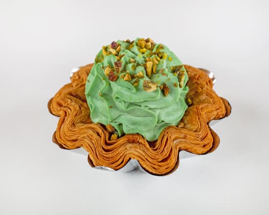 Pistachio Cream Croissant Tart 开心果奶油可颂蛋挞